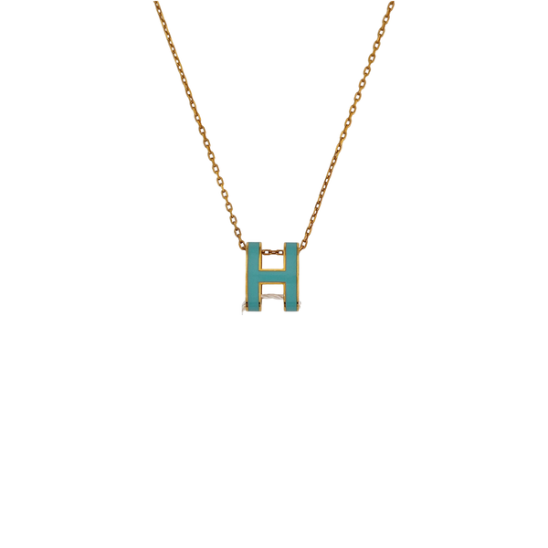 Pop H Metal Gold Necklace