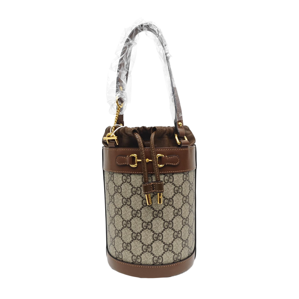 Horsebit 1955 Small Coated Canvas Beige