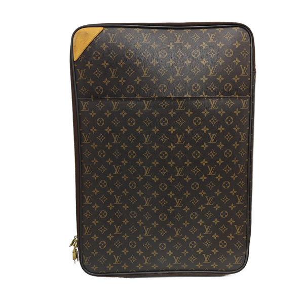Monogram Coated Canvas Luggage Brown