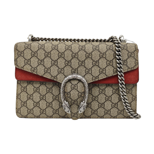 Dionysus Small Monogram Coated Canvas Black