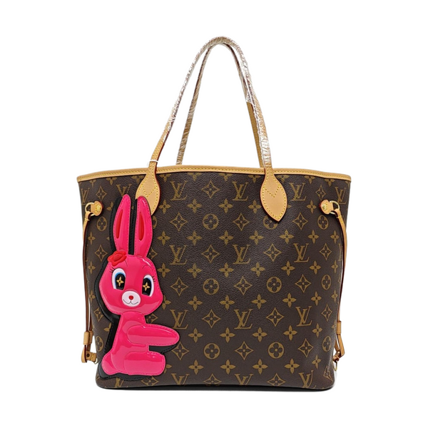 NEVERFULL MM Monogram Coated Canvas Brown