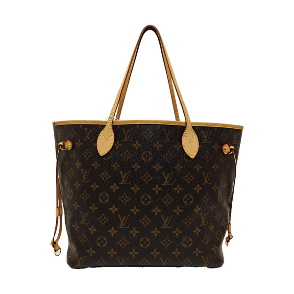 NEVERFULL MM Monogram Coated Canvas Brown