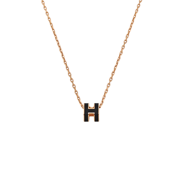 Pop H Metal Rose Gold Necklace