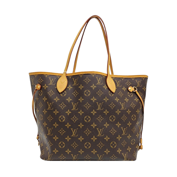 NEVERFULL MM Monogram Coated Canvas Brown