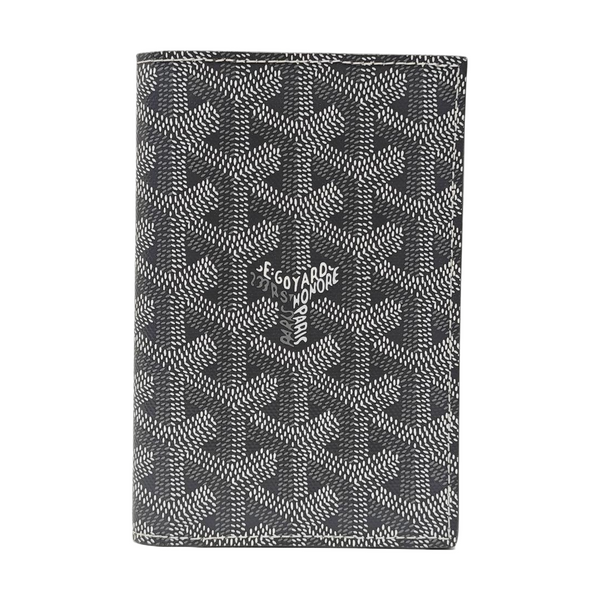 Saint-Marc Coated Canvas Gray Card Holder