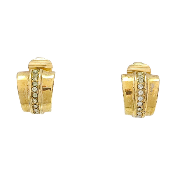 Metal Gold Clip On Earrings