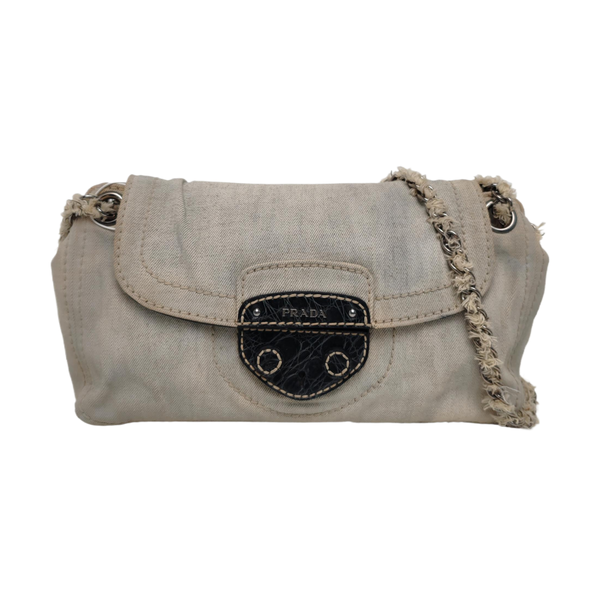 Canvas Shoulder Bag Beige