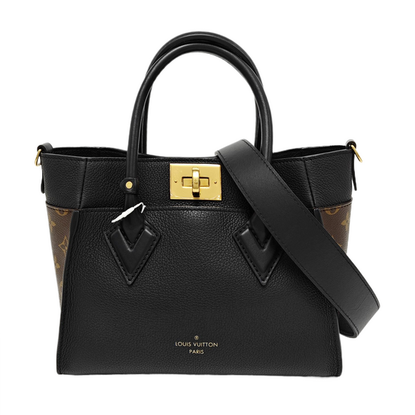 ON MY SIDE PM Monogram Coated Canvas Black