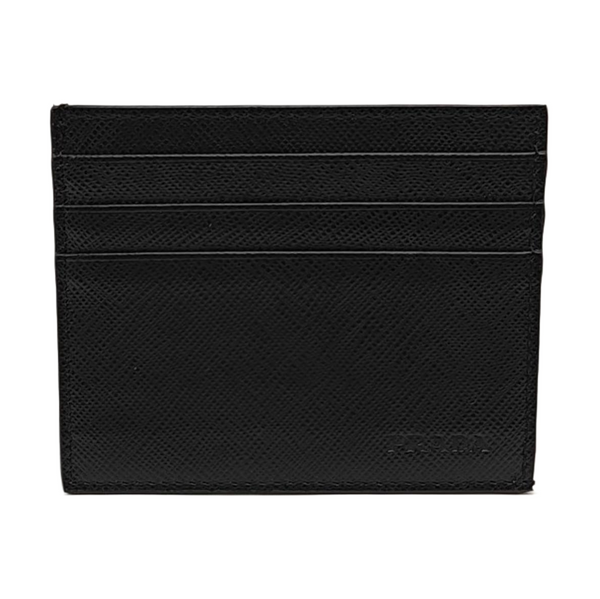 Saffiano Calfskin Card Holder Black
