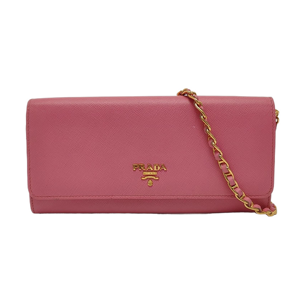 Fold Wallet Saffiano Calfskin Red