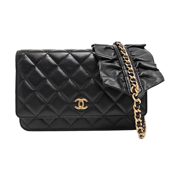 WOC Quilted Lambskin Black