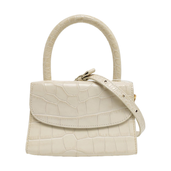 Leather Shoulder Bag Mini White