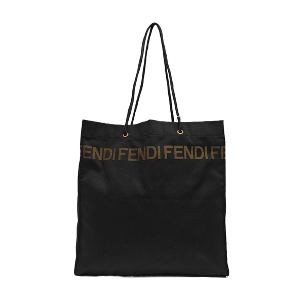 Fabric Shoulder Bag Black