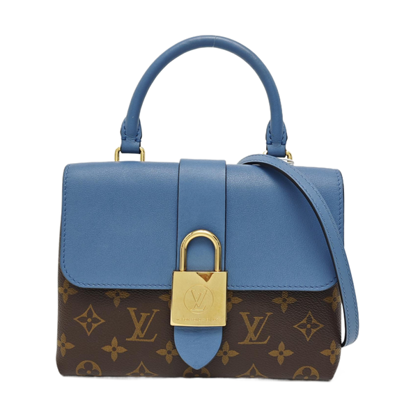 LOCKY BB Monogram Coated Canvas Blue