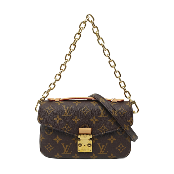 MÉTIS EAST WEST Monogram Coated Canvas Brown