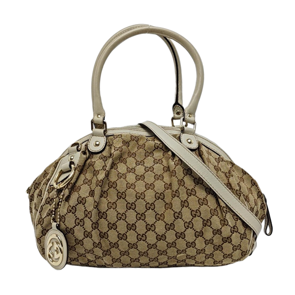 Sukey Monogram Coated Canvas Brown