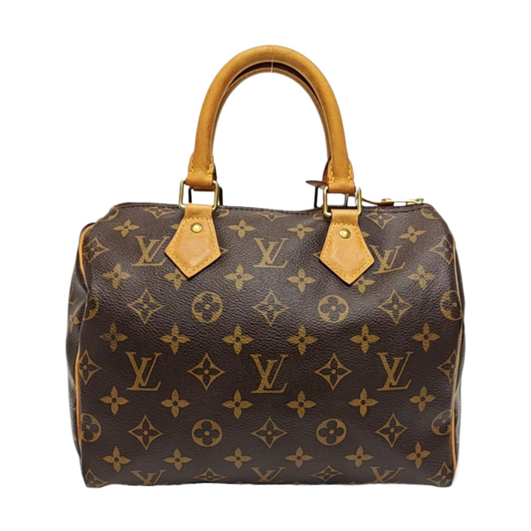 SPEEDY 25 Monogram Coated Canvas Brown