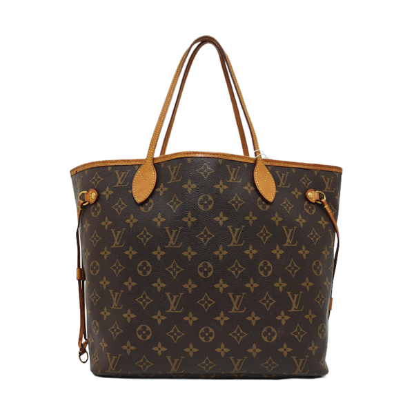 NEVERFULL MM Monogram Coated Canvas Brown