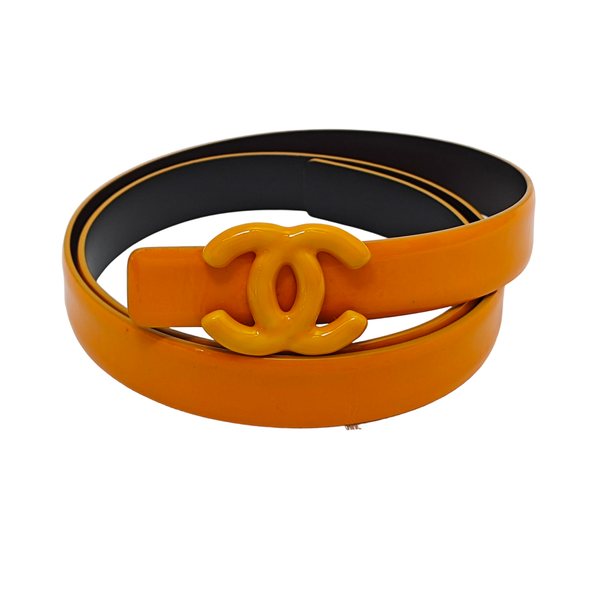 Leather Belt Orange