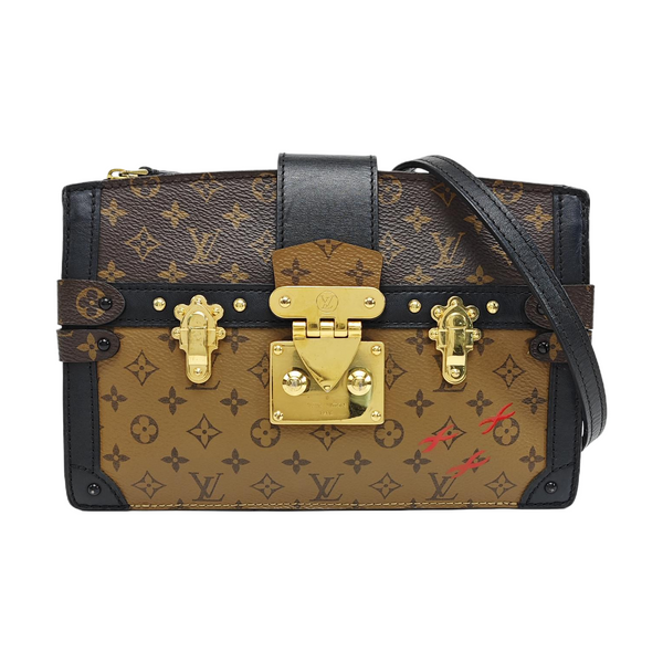 TRUNK Monogram Coated Canvas Brown