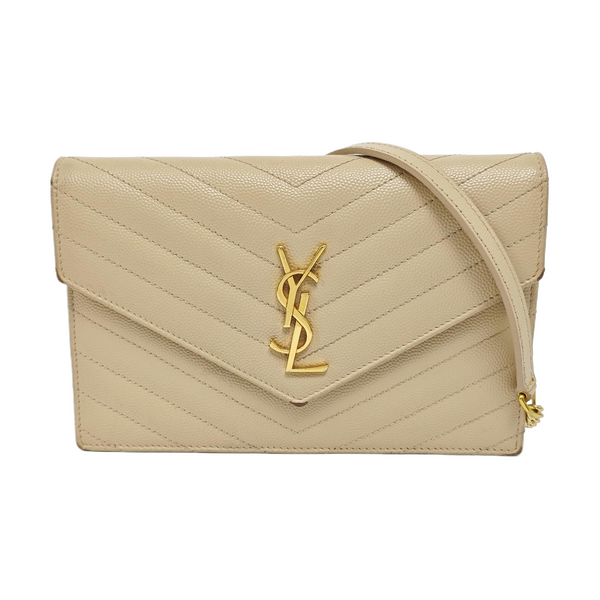 MONOGRAM WOC Chevron Calfskin Beige