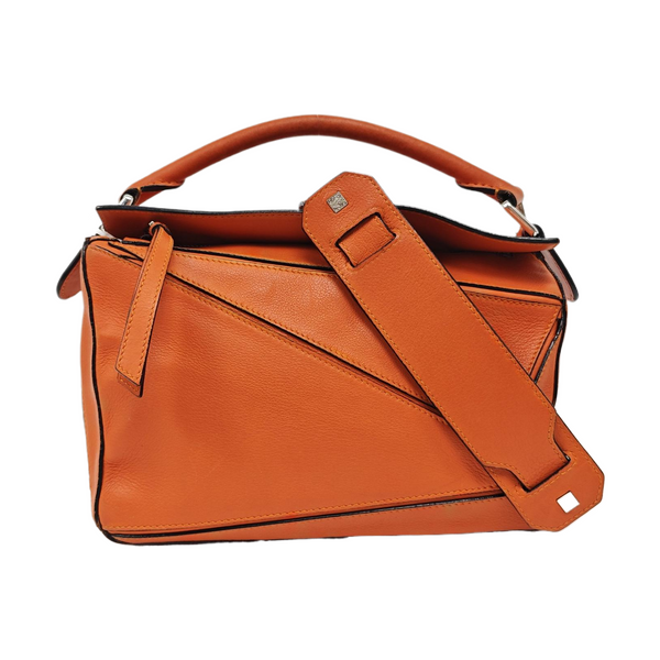 Authenticated pre-owned Puzzle Calfskin Orange - Shoulder Bag at Looply