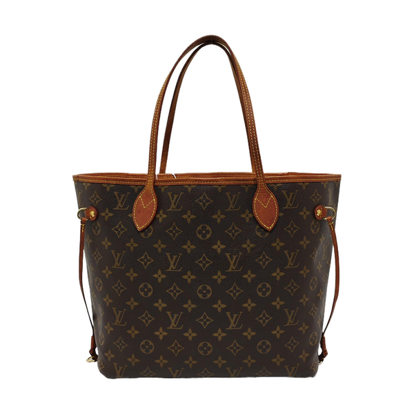 NEVERFULL MM Monogram Coated Canvas Brown