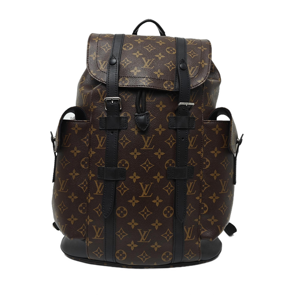 CHRISTOPHER MM Monogram Coated Canvas Brown