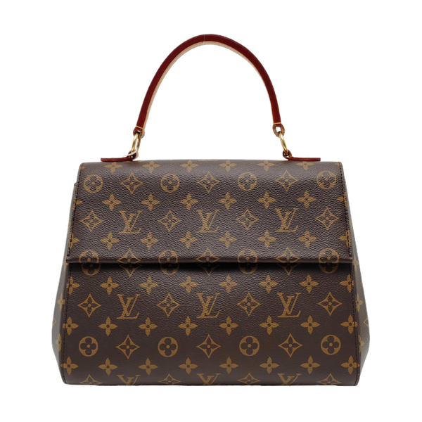 CLUNY BB Monogram Coated Canvas Brown