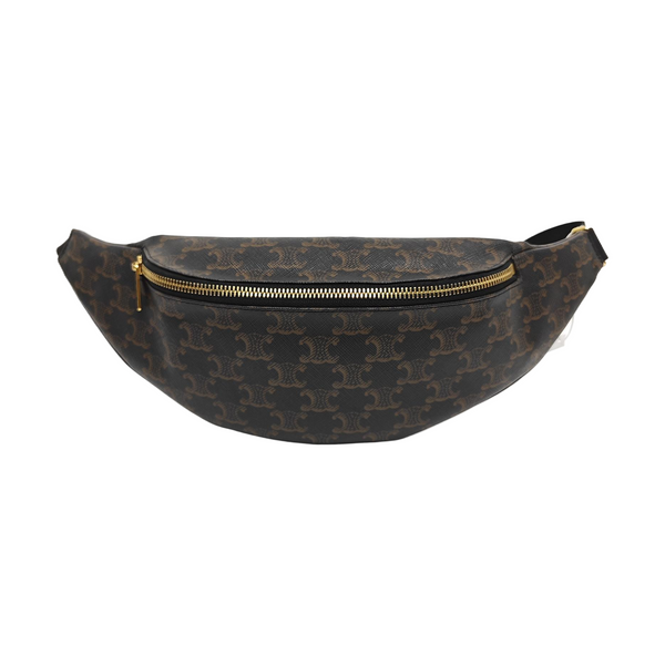 TRIOMPHE CANVAS Large Coated Canvas Black