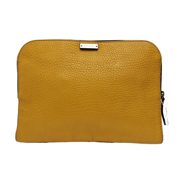 Calfskin Clutch Yellow