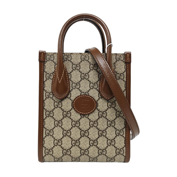 Retro Mini Monogram Coated Canvas Beige