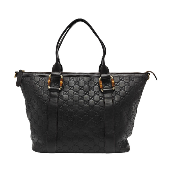 Monogram Calfskin Top Handle Bag Brown