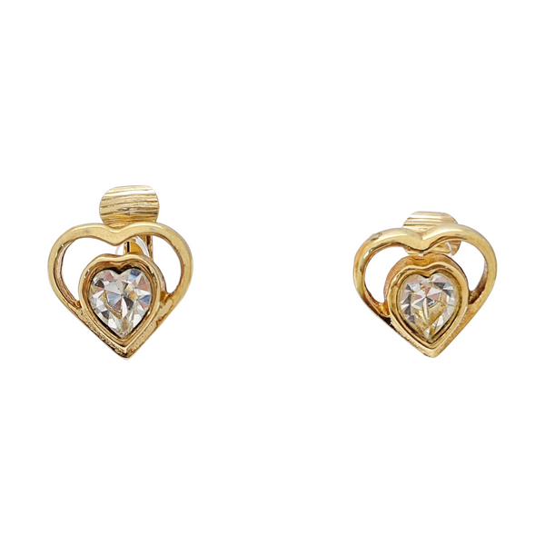 Metal Gold Clip On Earrings