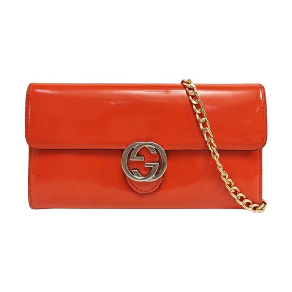 Interlocking G Calfskin Red Wallet