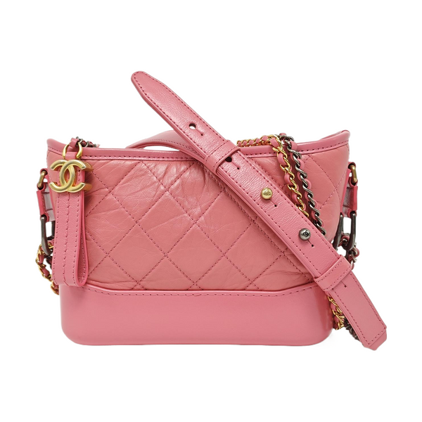 GABRIELLE Small Quilted Calfskin Red