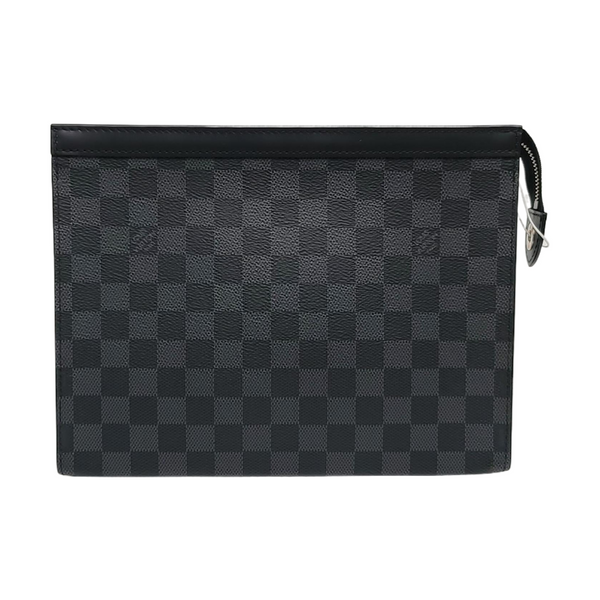 Pochette Voyag MM Damier Graphite Coated Canvas Gray