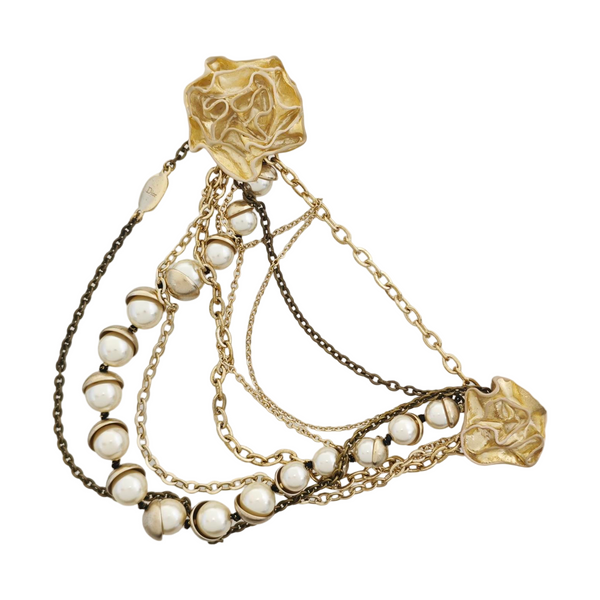 Metal Gold Brooch