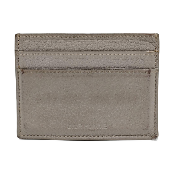 Leather Card Holder Gray