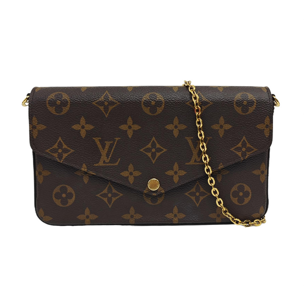 FÉLICIE Monogram Coated Canvas Brown