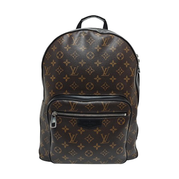 JOSH Monogram Coated Canvas Brown