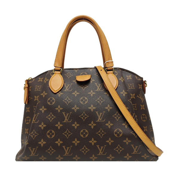 RIVOLI MM Monogram Coated Canvas Brown