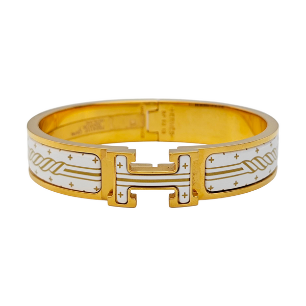 Clic H Metal Gold Bangle