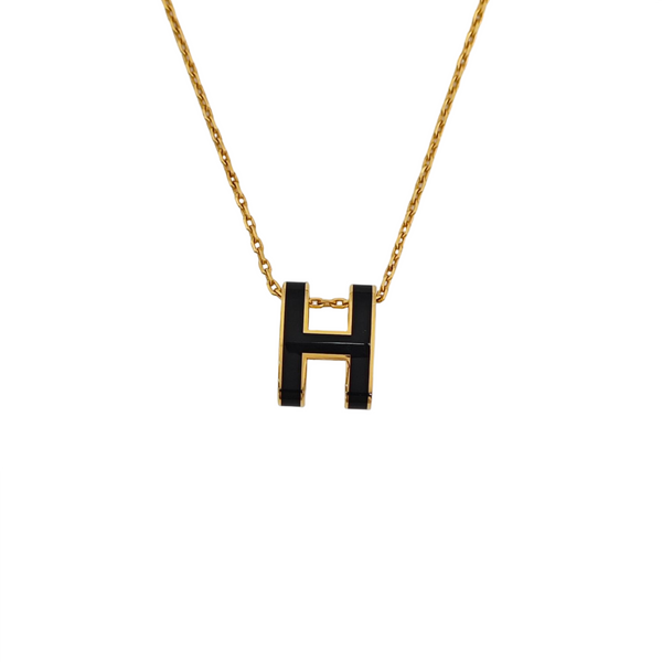 Pop H Metal Gold Necklace
