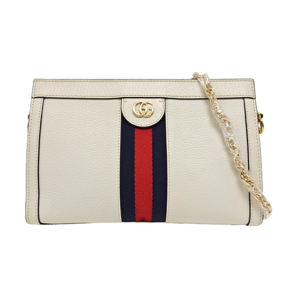Ophidia Small Calfskin White