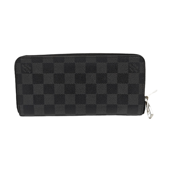ZIPPY Damier Graphite Coated Canvas Gray Wallet