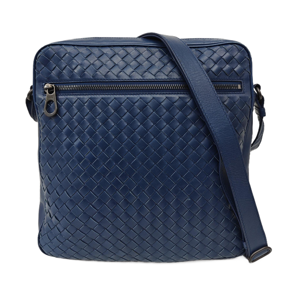 Calfskin Crossbody Bag Blue