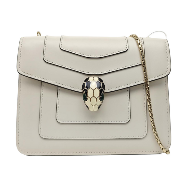 SERPENTI FOREVER Small Calfskin White