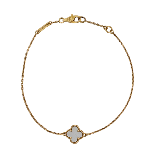 Sweet Alhambra 18k Gold Bracelet