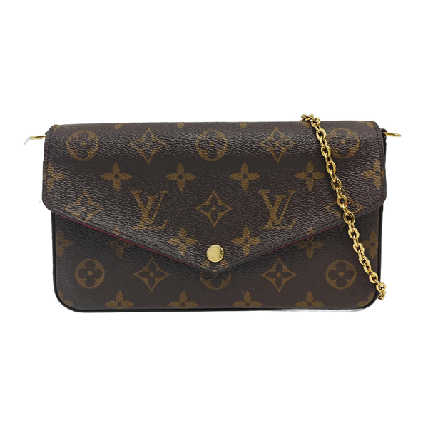 FÉLICIE Monogram Coated Canvas Brown